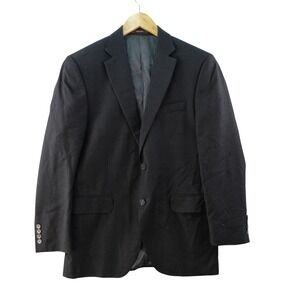 Peter Millar Mens Blazer 38R Regular Fit Gray 100% Wool Sport Coat Jacket Preppy